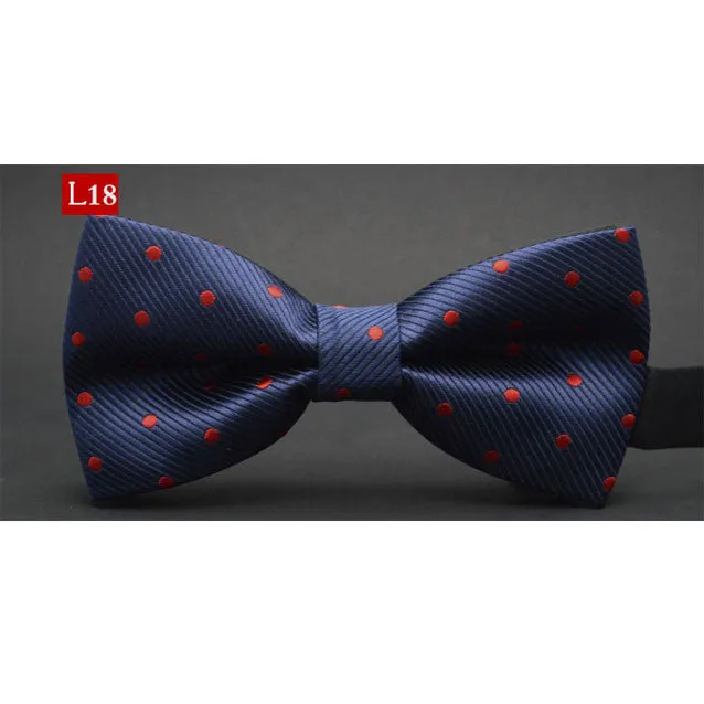 New fashion tuxedo bow tie men red and black tartan groom marry groomsmen wedding party colorful striped butterfly cravats mens